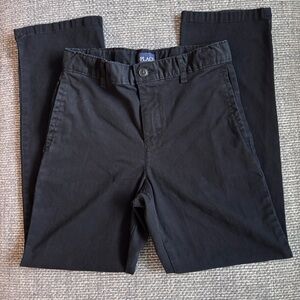 🖤 Children’s Place Black Stretch Twill Chino Pants Kids Sz 10 👖